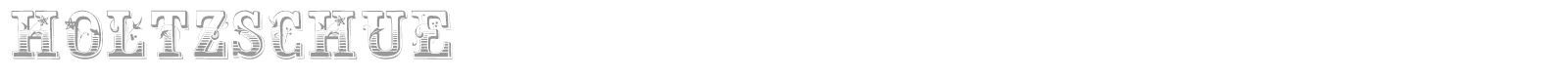 Holtzschue font preview